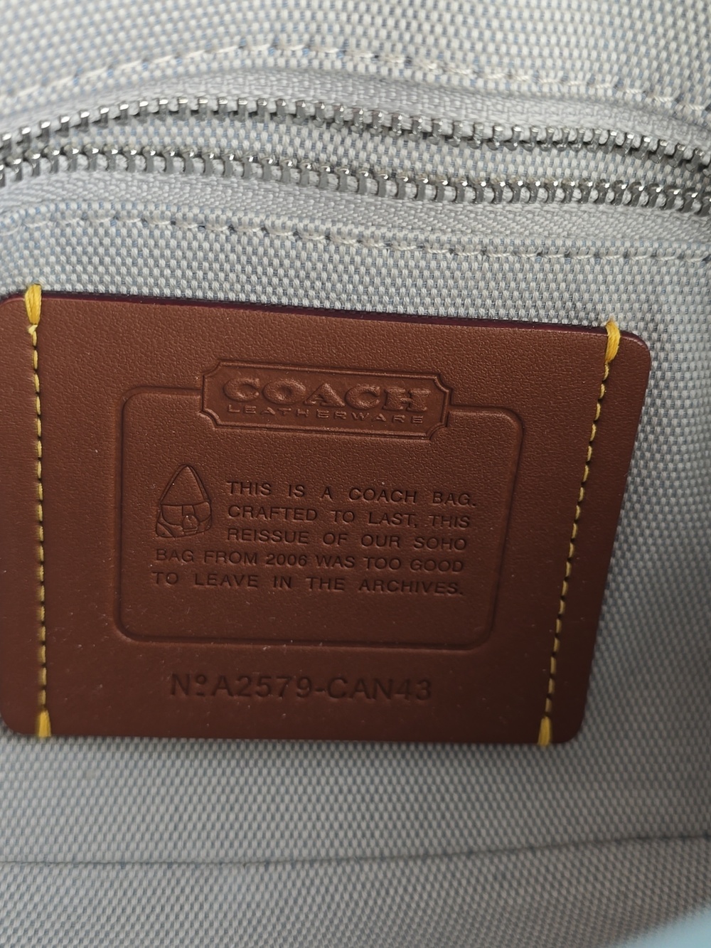 Coach NWT SOHO Light Blue Leather Mini Shoulder  25 Bag  A2579- CAN43 - Picture 3 of 17